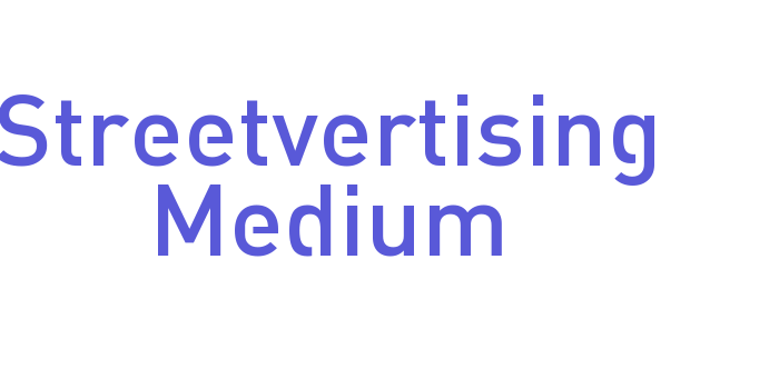 Streetvertising Medium Font Download