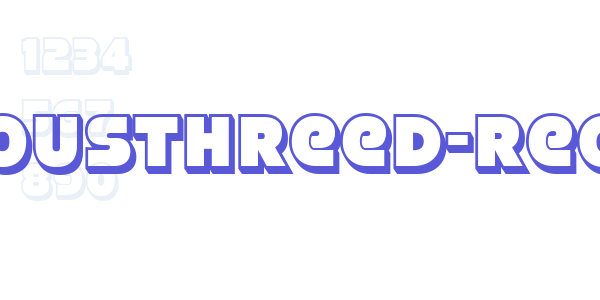 StrenuousThreeD-Regular font