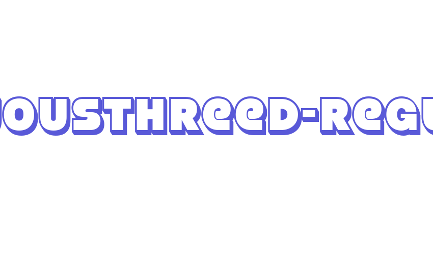 StrenuousThreeD-Regular Font