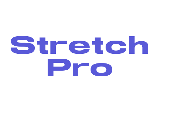 Stretch Pro Font