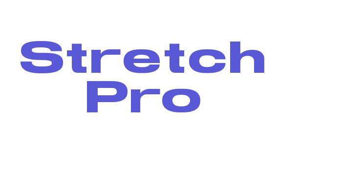 Stretch Pro Font Download