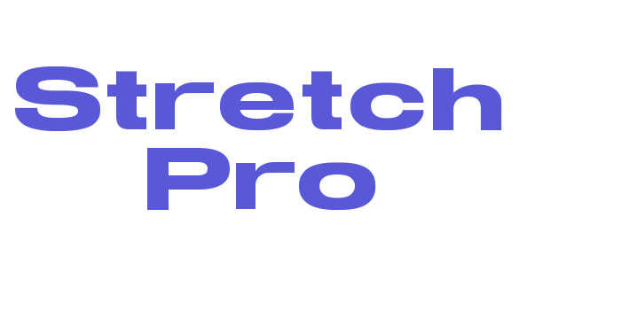 Stretch Pro Font