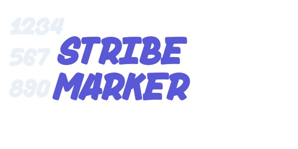 Stribe Marker font