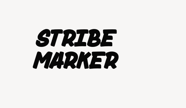 Stribe Marker Font