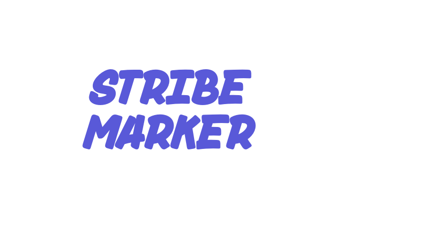 Stribe Marker Font