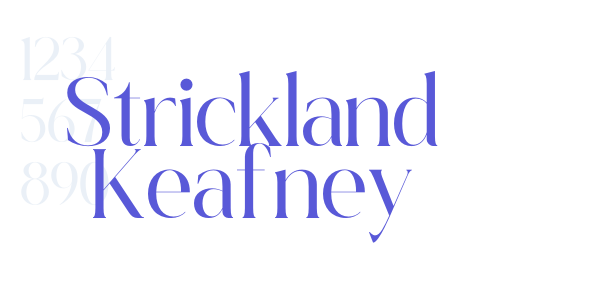 Strickland Keafney font free