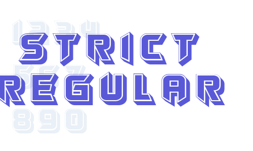 Strict Regular Font Download