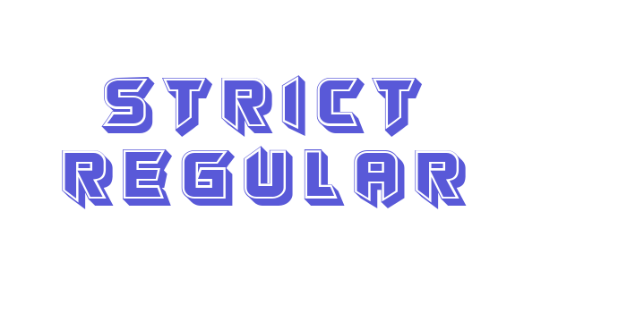 Strict Regular Font Download