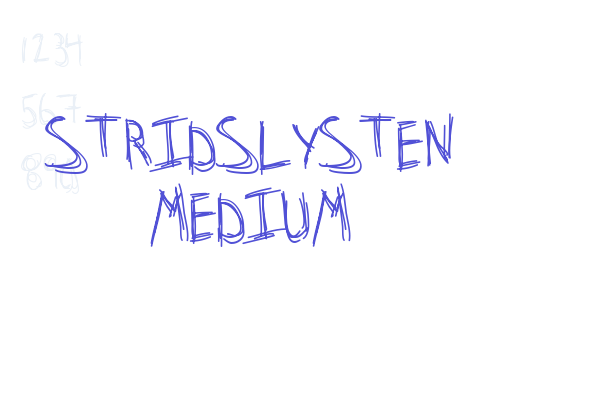 Stridslysten Medium Font Download