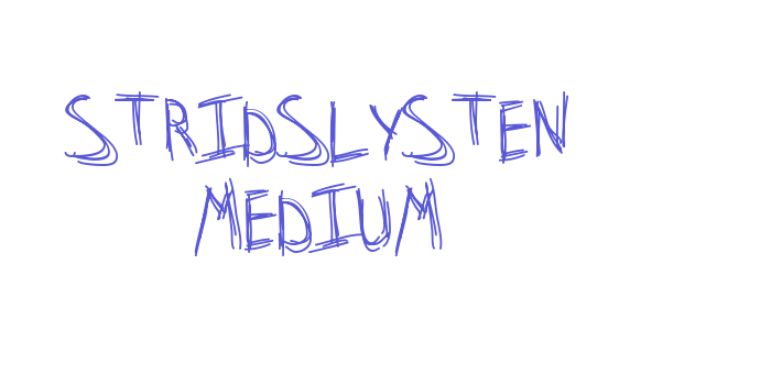 Stridslysten Medium Font Download