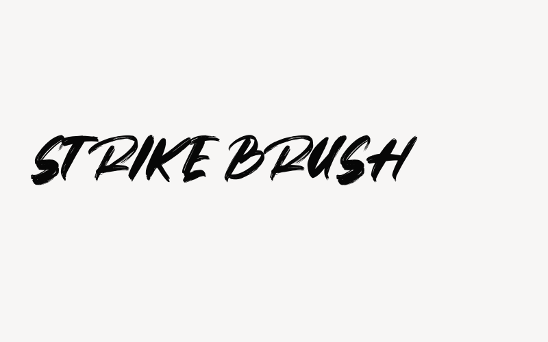 Strike Brush Font