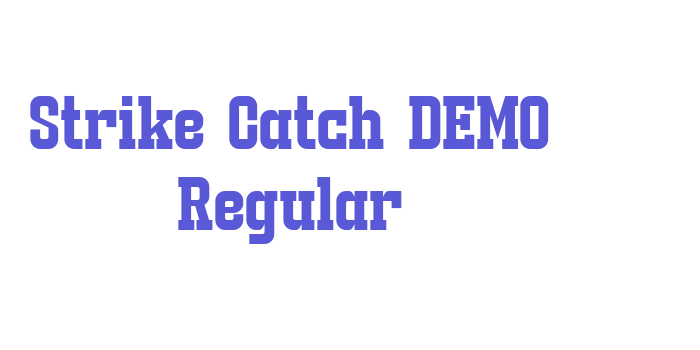 Strike Catch DEMO Regular Font Download