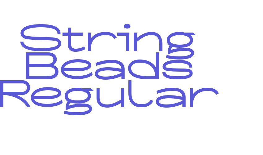 String Beads Regular Font Download