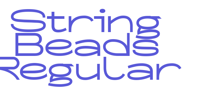 String Beads Regular Font Download