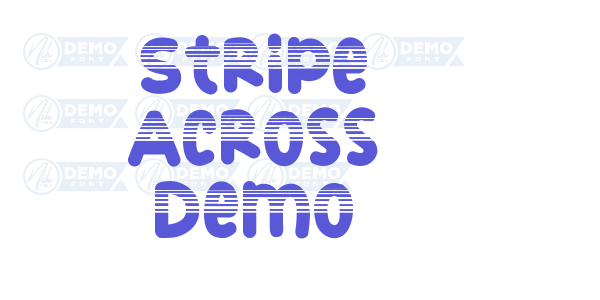 Stripe Across Demo font free