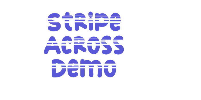 Stripe Across Demo Font Download