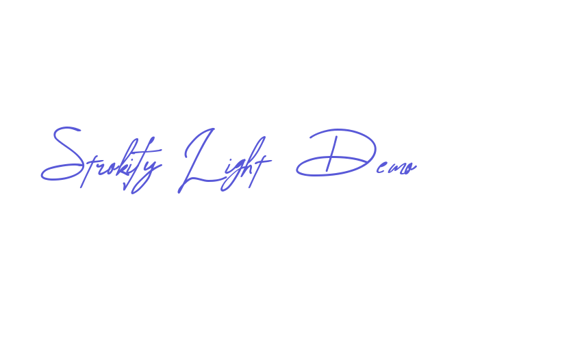 Strokify Light  Demo Font Download