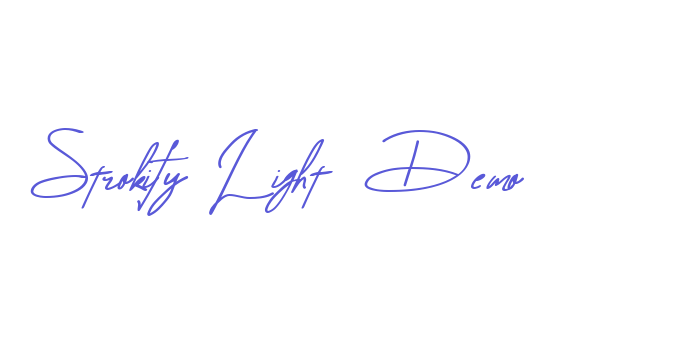 Strokify Light  Demo Font Download