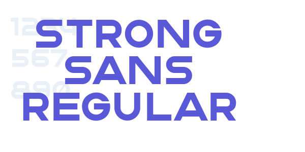 Strong Sans Regular font