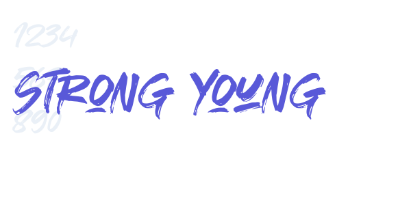 Strong Young font free