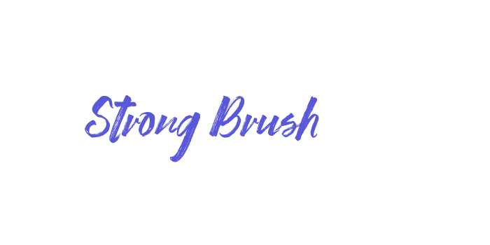 Strong Brush Font Download