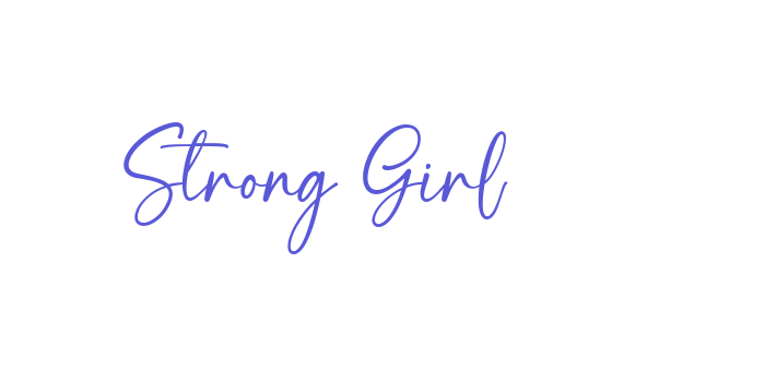 Strong Girl Font Download