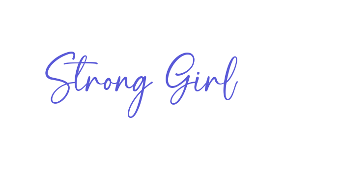 Strong Girl Font