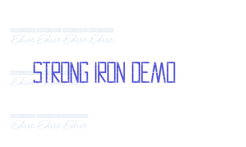 Strong Iron Demo Font Download