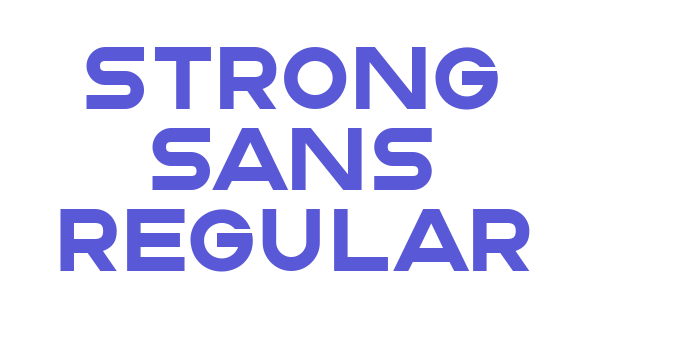 Strong Sans Regular Font Download