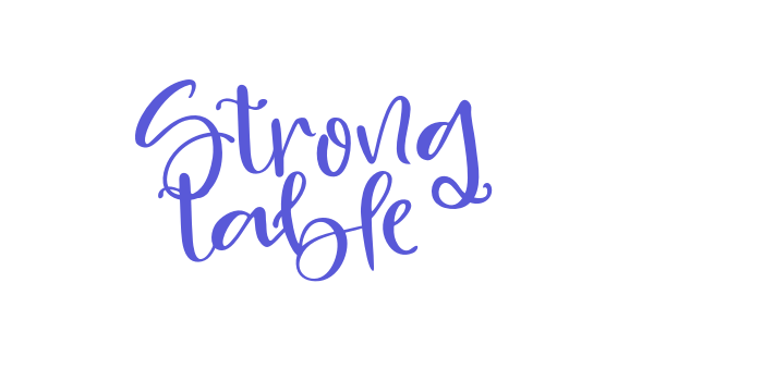 Strong table Font Download