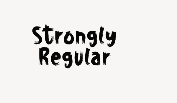 Strongly Regular Font