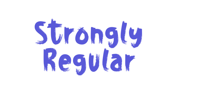 Strongly Regular Font