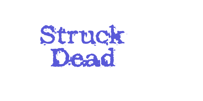 Struck Dead Font Download