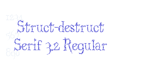 Struct-destruct Serif 3.2 Regular-font-download