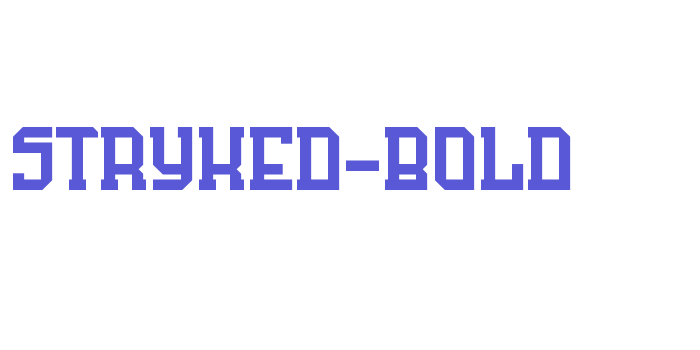 Stryked-Bold Font Download