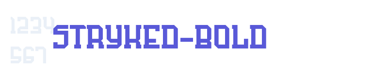 Stryked-Bold-related font
