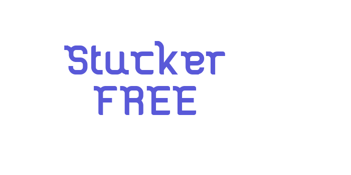 Stucker FREE Font Download