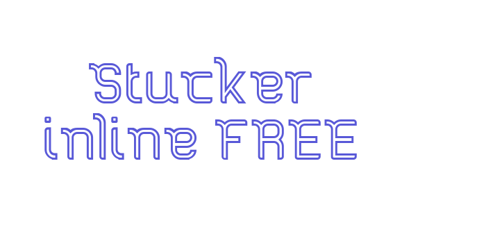 Stucker inline FREE Font Download