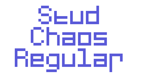 Stud Chaos Regular Font