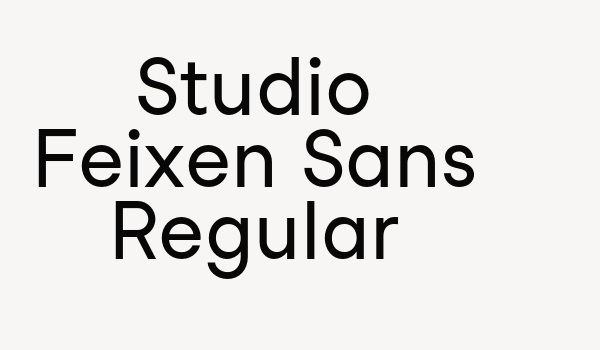 Studio Feixen Sans Regular Font