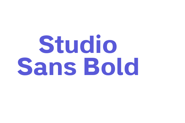 Studio Sans Bold Font