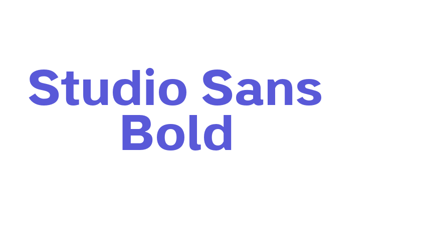 Studio Sans Bold Font Download