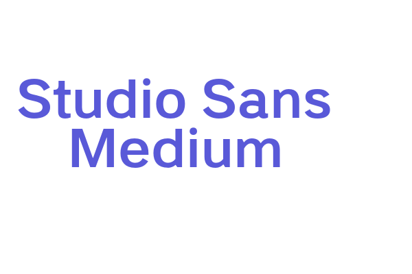 Studio Sans Medium Font