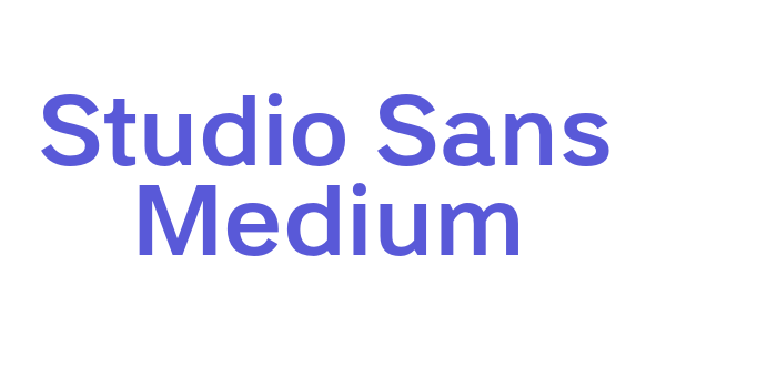 Studio Sans Medium Font Download