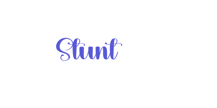 Stunt Font