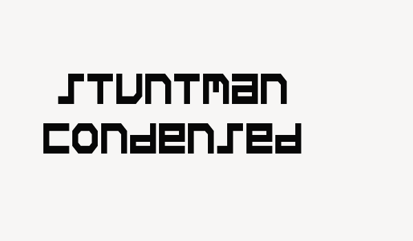 Stuntman Condensed Font