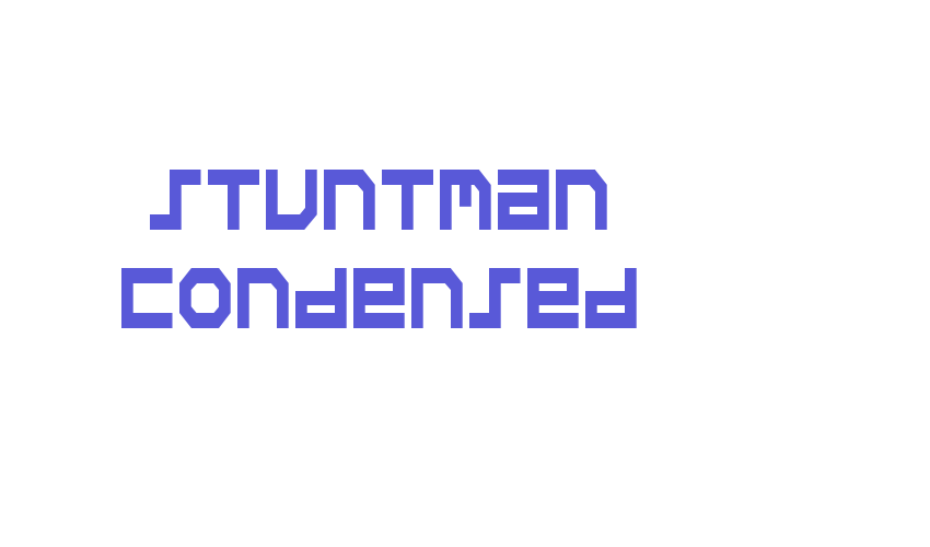 Stuntman Condensed Font