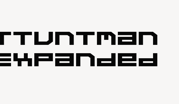 Stuntman Expanded Font