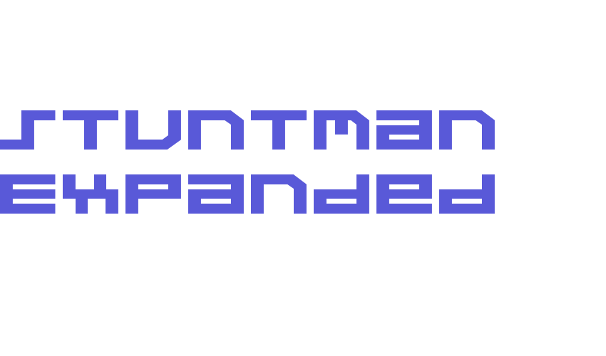 Stuntman Expanded Font