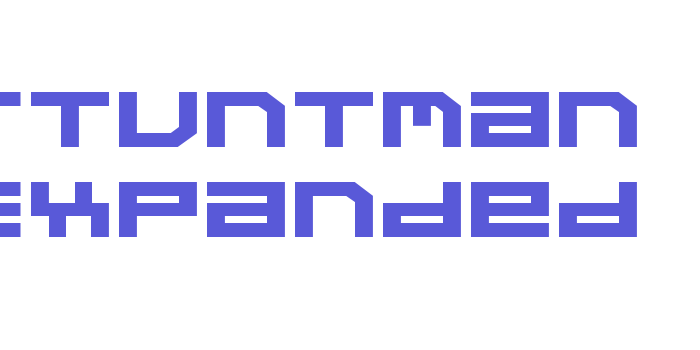 Stuntman Expanded Font